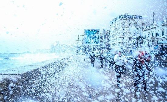 أمطار الثلج فى الإسكندرية أمطار الثلج فى الإسكندرية
