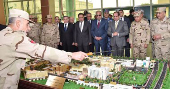 السيسى-خلال-افتتاح-تطوير-مستشفى-القبة-العسكرى