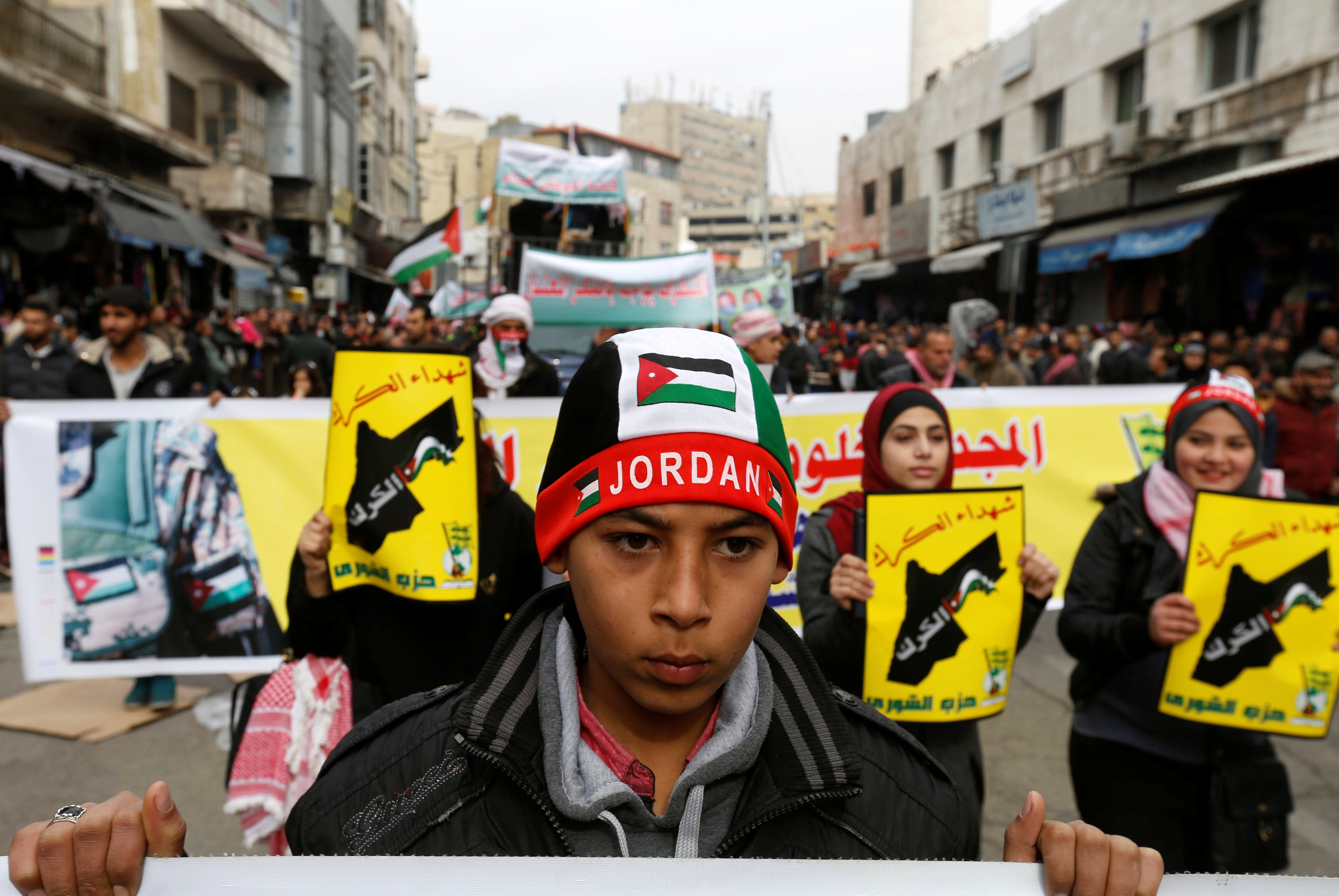 اندلاع مظاهرات ضد الارهاب فى الأردن