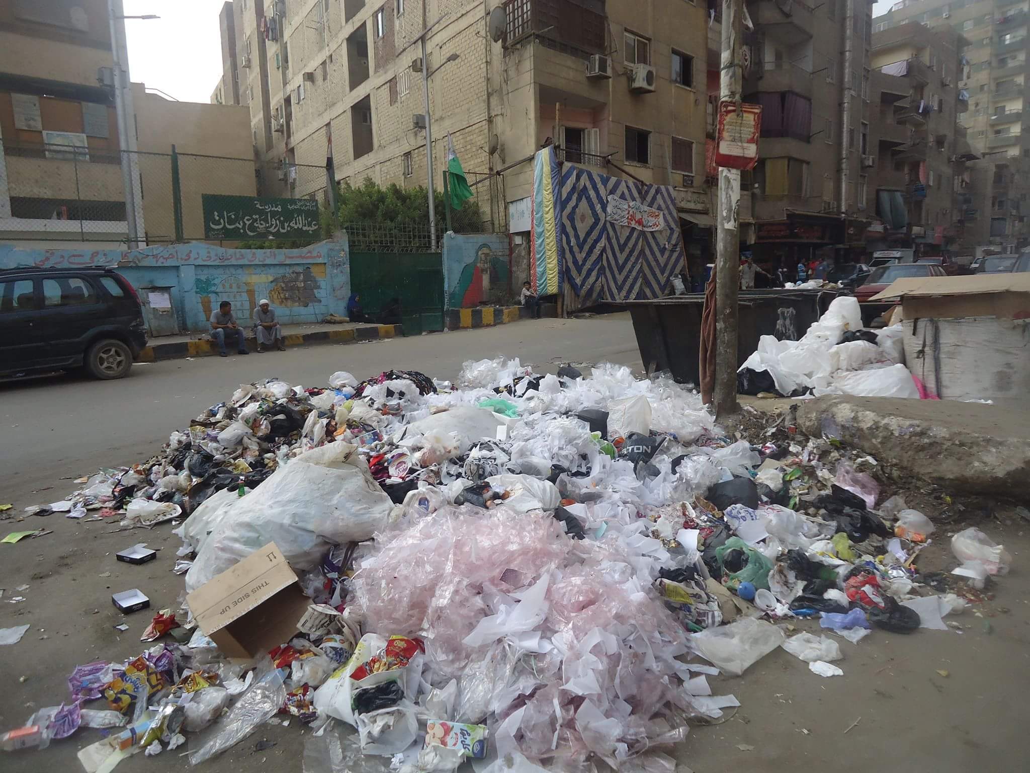 انتشار القمامة بشوارع الوراق 
