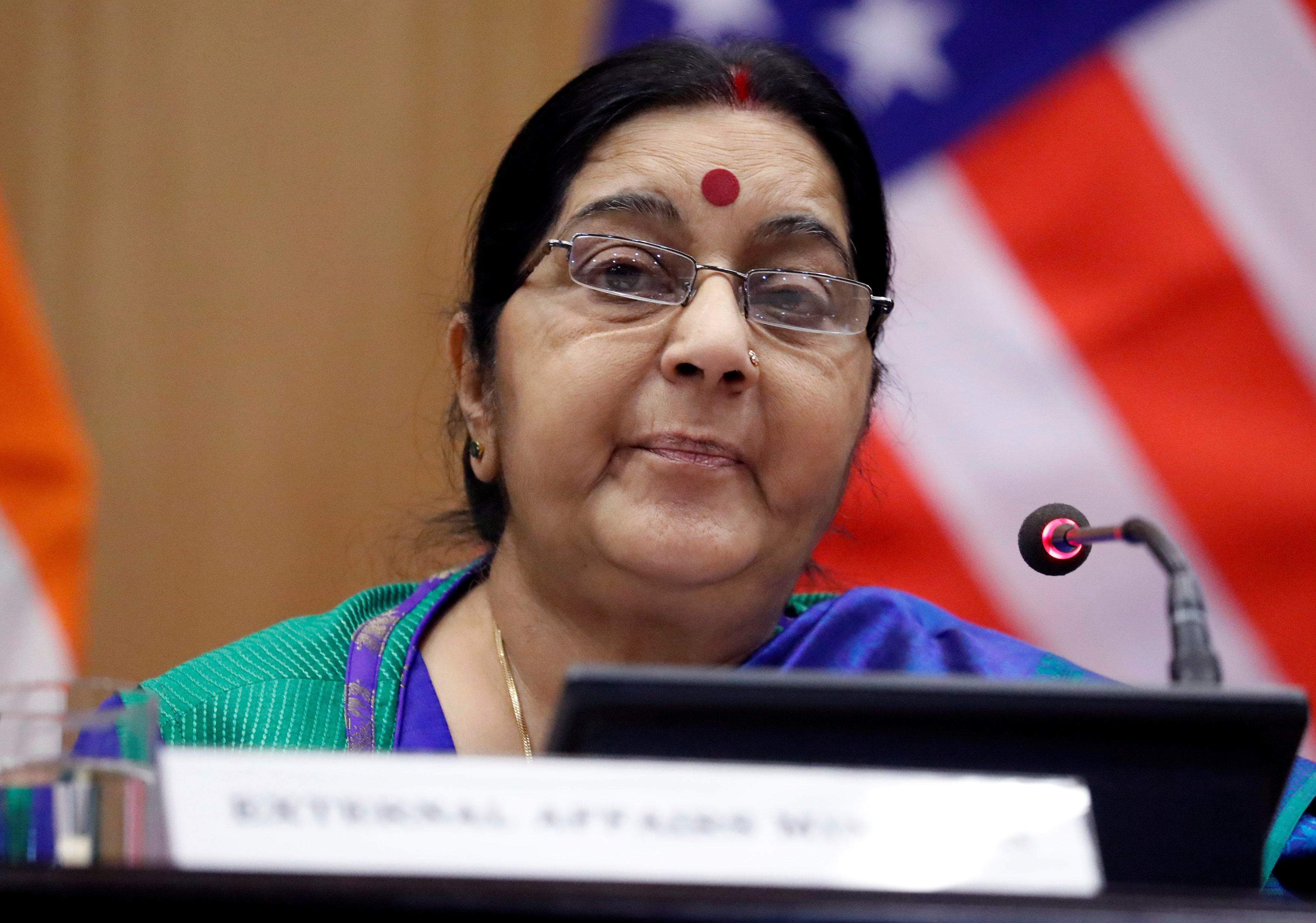 سوشما سواراج وزيرة خارجية الهند