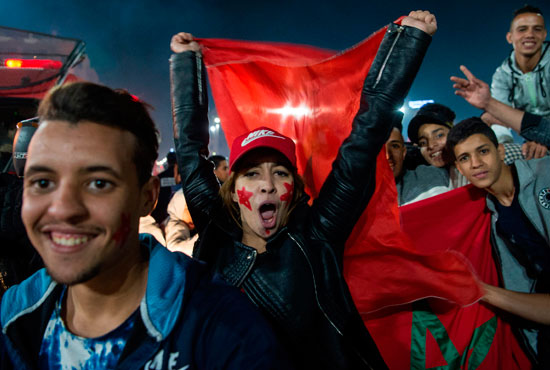 شوارع المغرب بعد التأهل لكأس العالم (5)