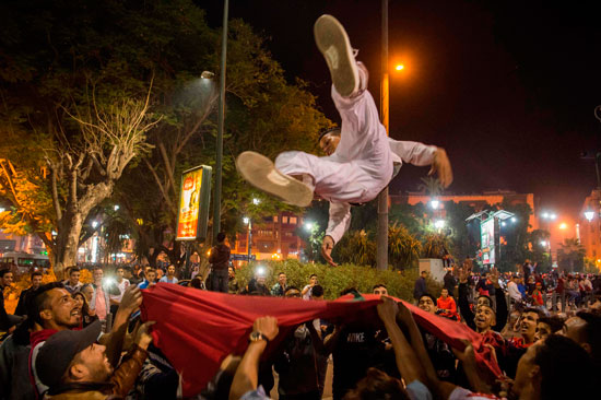 شوارع المغرب بعد التأهل لكأس العالم (14)