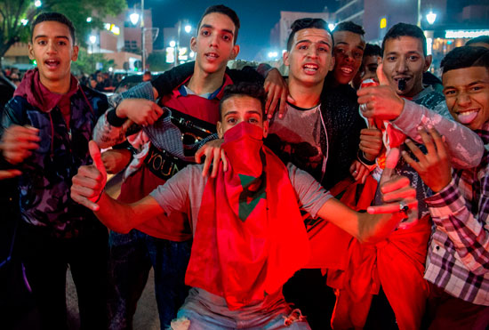 شوارع المغرب بعد التأهل لكأس العالم (16)