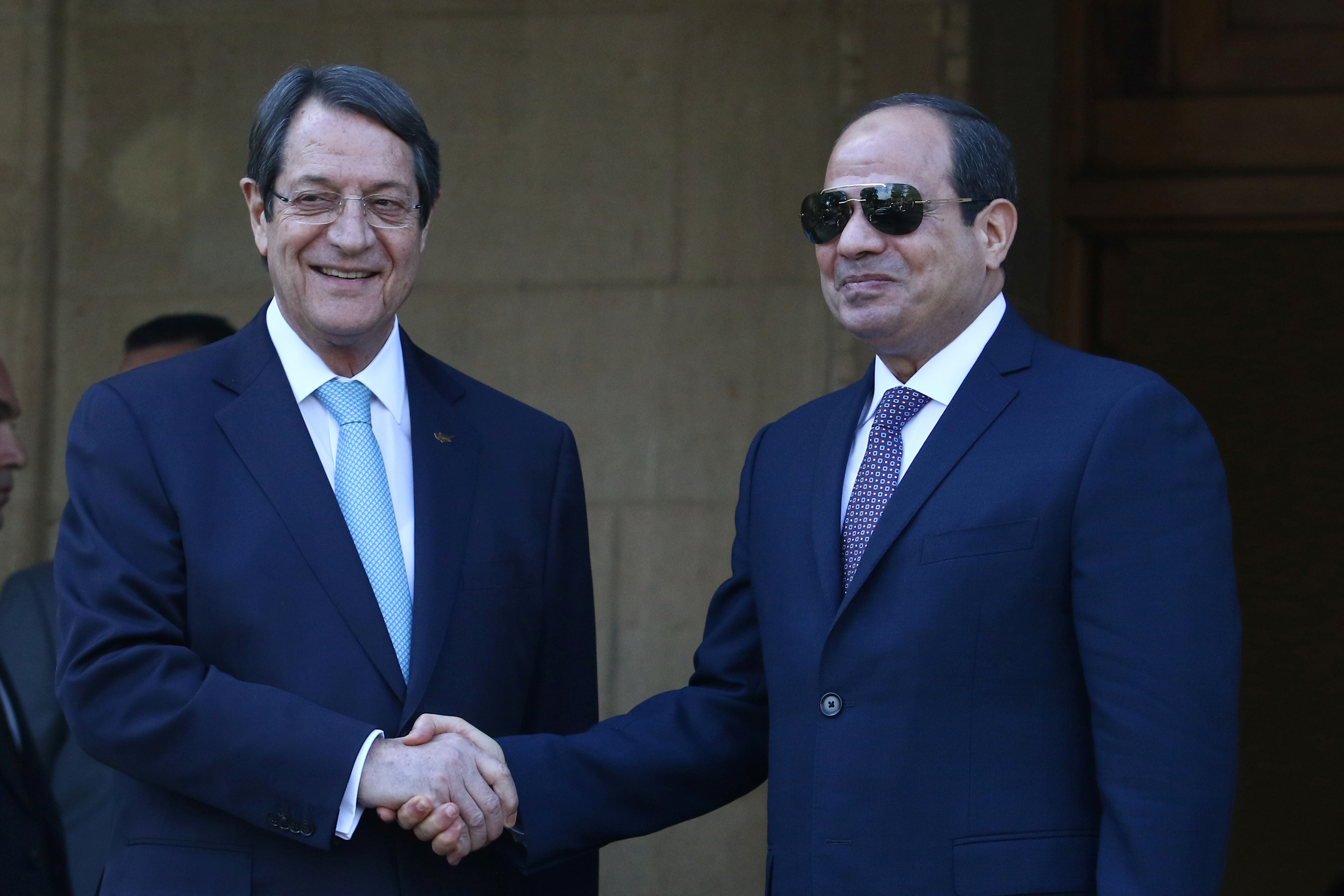 رئيس قبرص يستقبل الرئيس السيسي