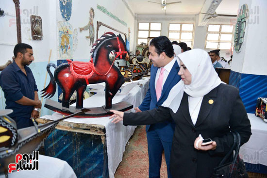 صور..زيارة الوفد البرلمانى لسجن برج العرب (5)