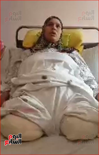 زينب العدوى بعد الحادث زينب العدوى بعد الحادث