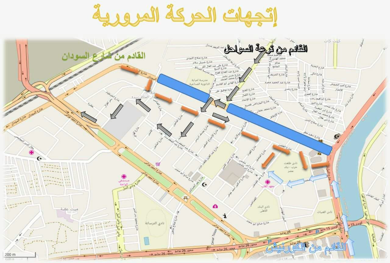الرسم التوضيحى لشارع السودان (1)