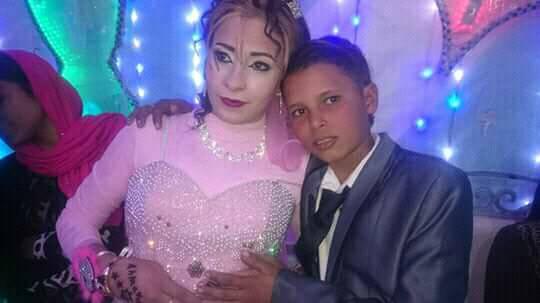 العروسين أحمد وشيماء