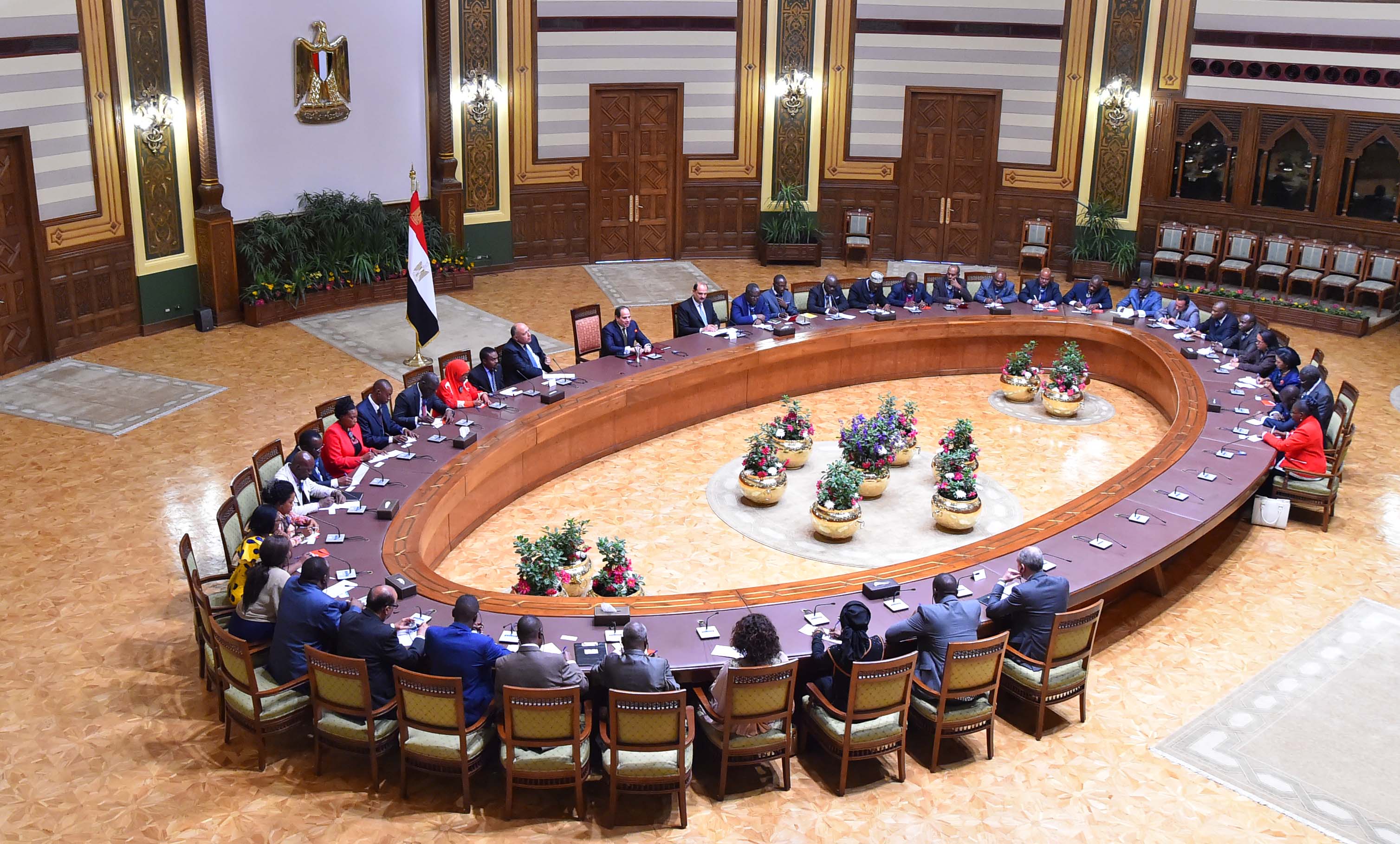 3 الرئيس عبد الفتاح السيسى يستقبل وفداً من كبار الصحفيين والإعلاميين الأفارقة