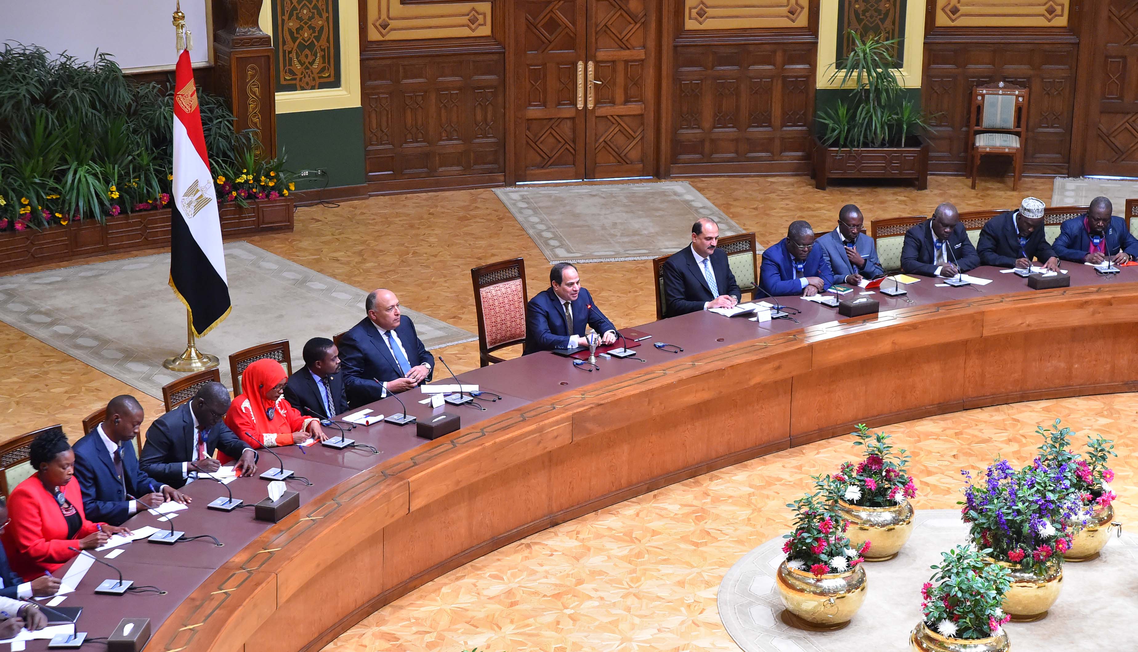 4 الرئيس عبد الفتاح السيسى يستقبل وفداً من كبار الصحفيين والإعلاميين الأفارقة