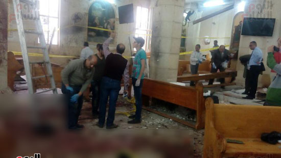 أثار تفجير كنيسة مارجرجس بطنطا