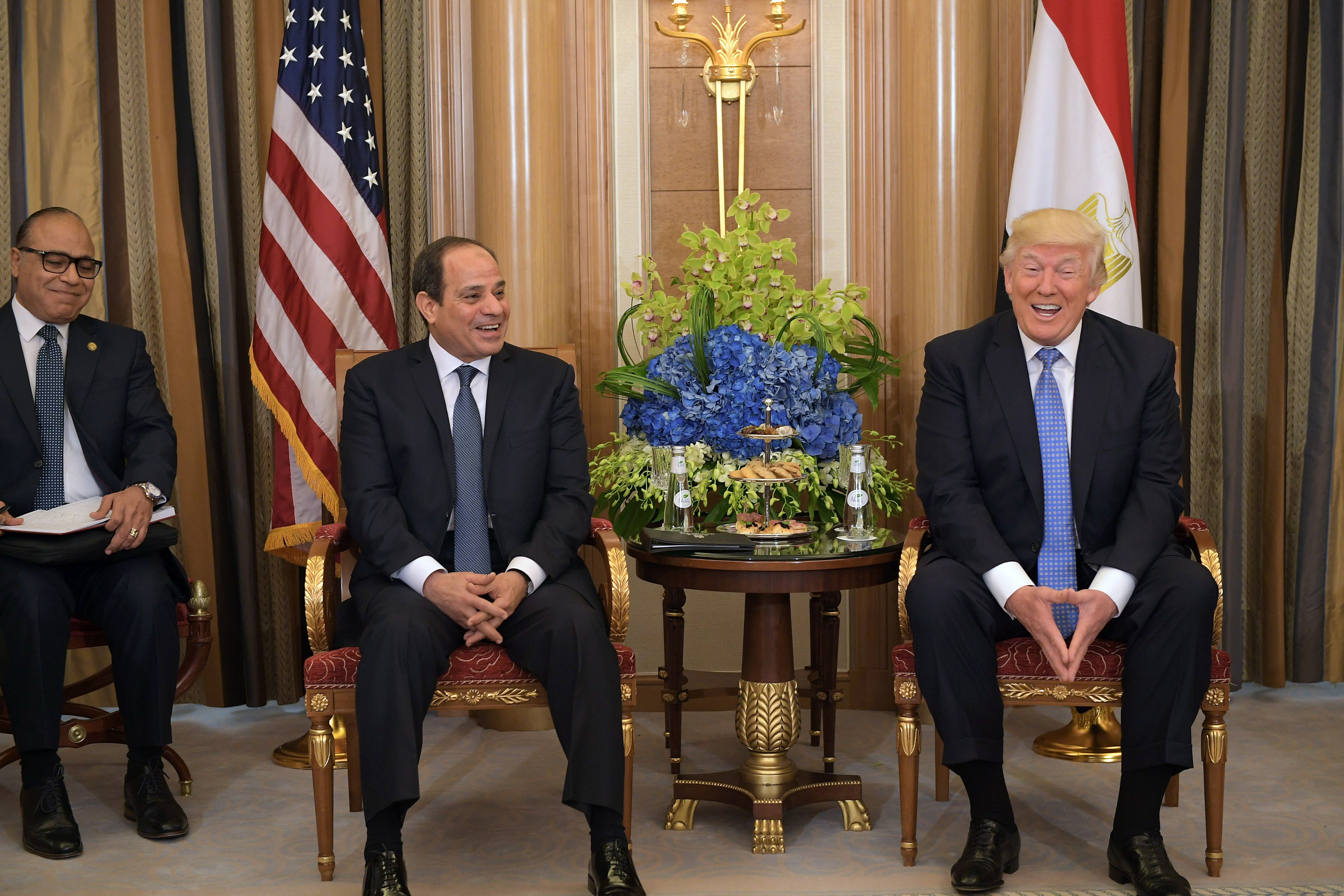 الرئيس السيسى وترامب الرئيس السيسى وترامب