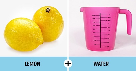 الليمون والماء