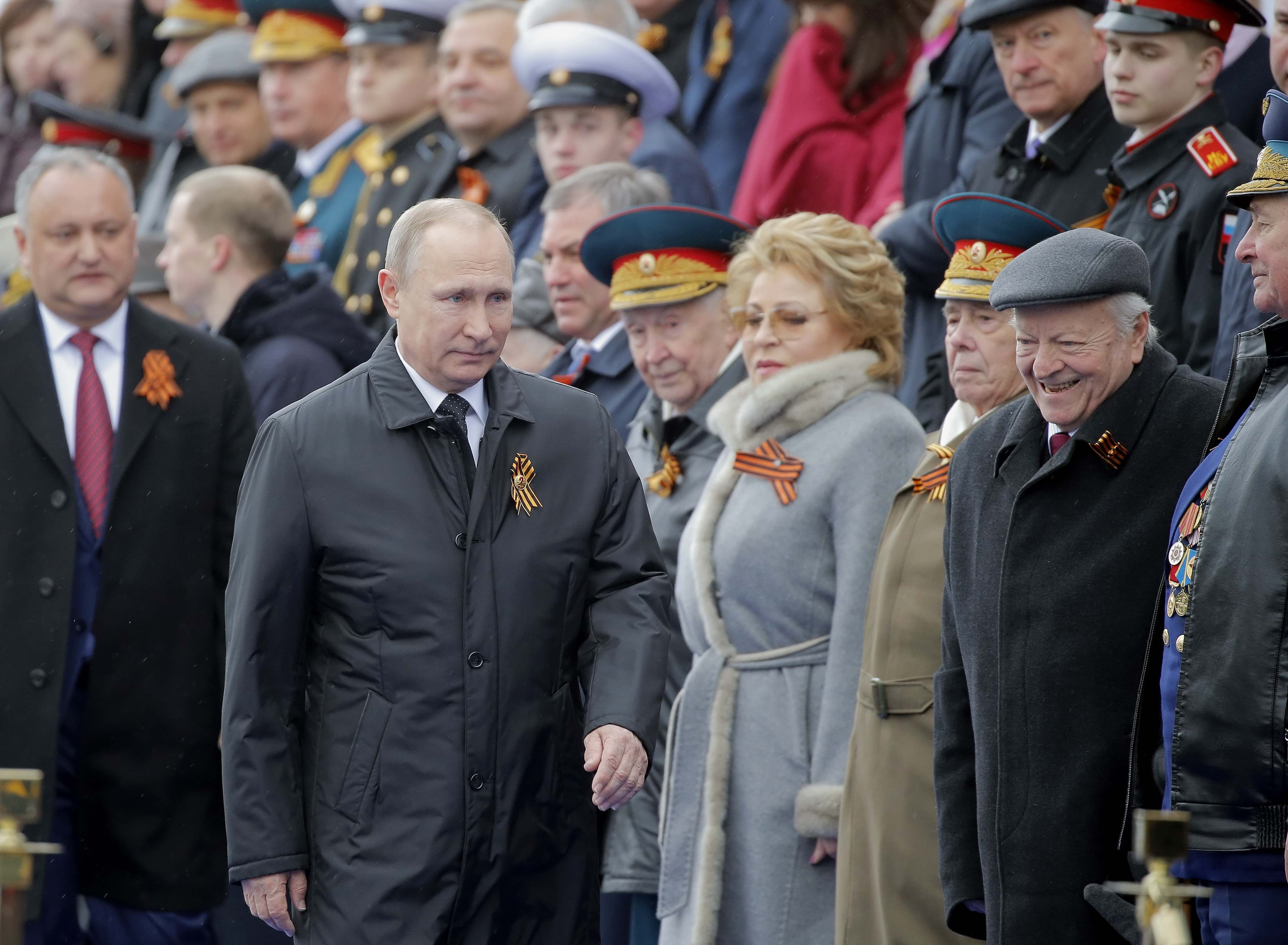 الرئيس الروسى فلاديمير بوتين يحضر احتفالات عيد النصر
