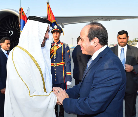 مباحثات السيسى وبن زايد  (2)