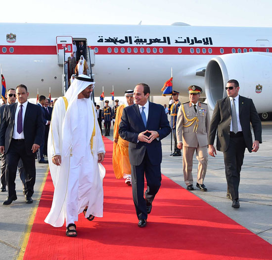 مباحثات السيسى وبن زايد  (4)