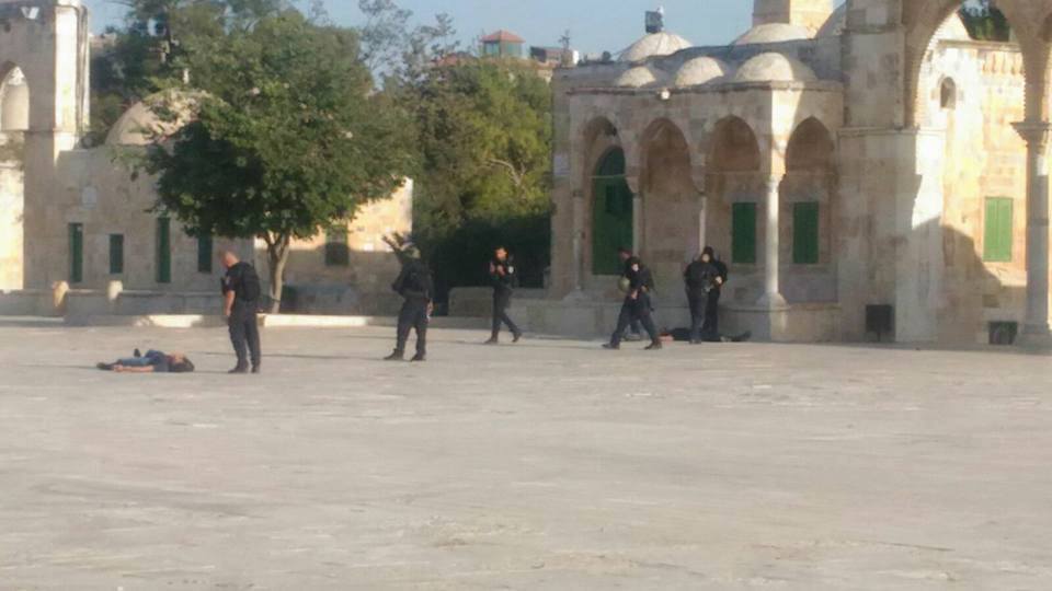 انتشار جنود الاحتلال فى باحات الاقصى انتشار جنود الاحتلال فى باحات الاقصى