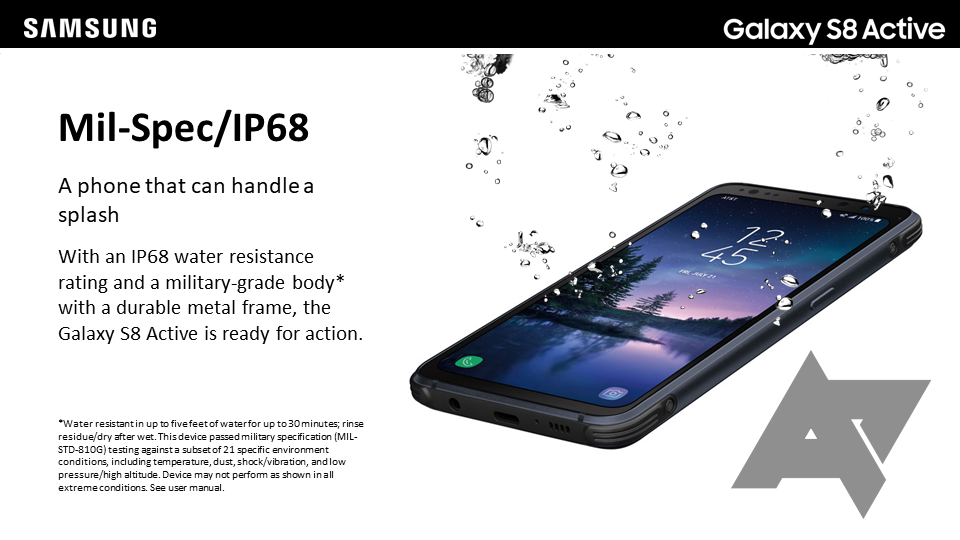 تصميم Galaxy S8 Active