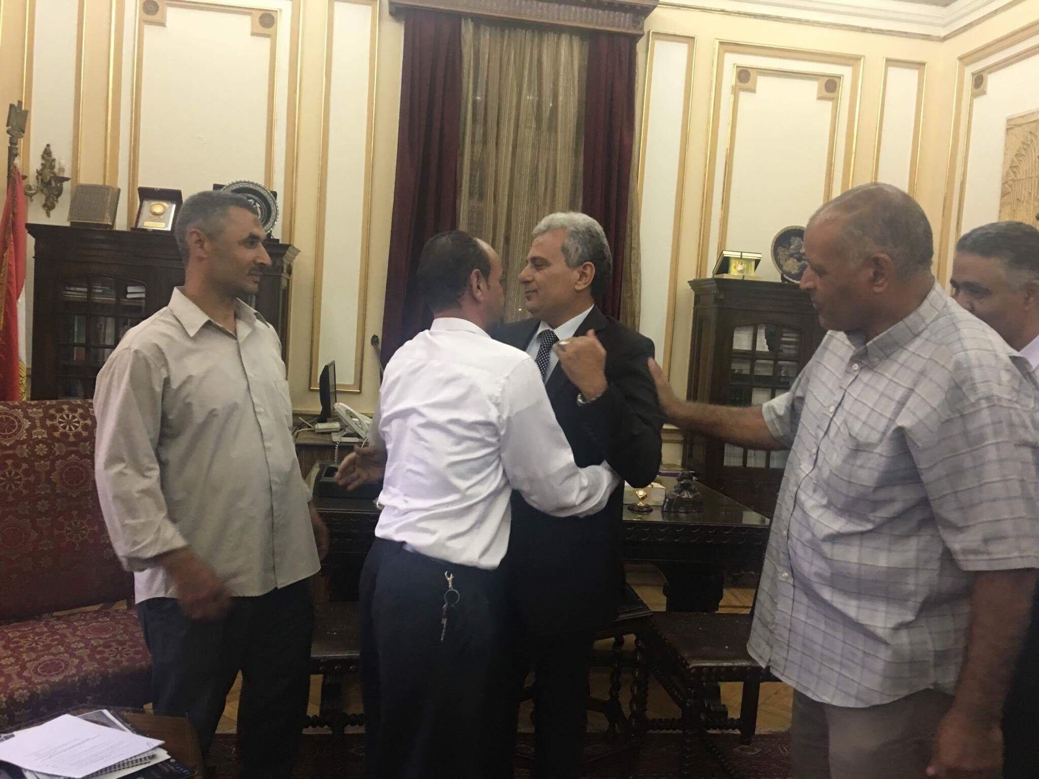 جابر نصار 1 جابر نصار يودع موظفى جامعة القاهرة