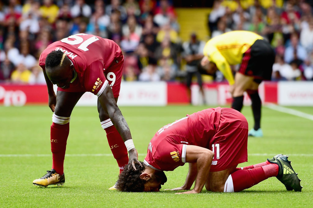 محمد صلاح وفيرمينو ومانى