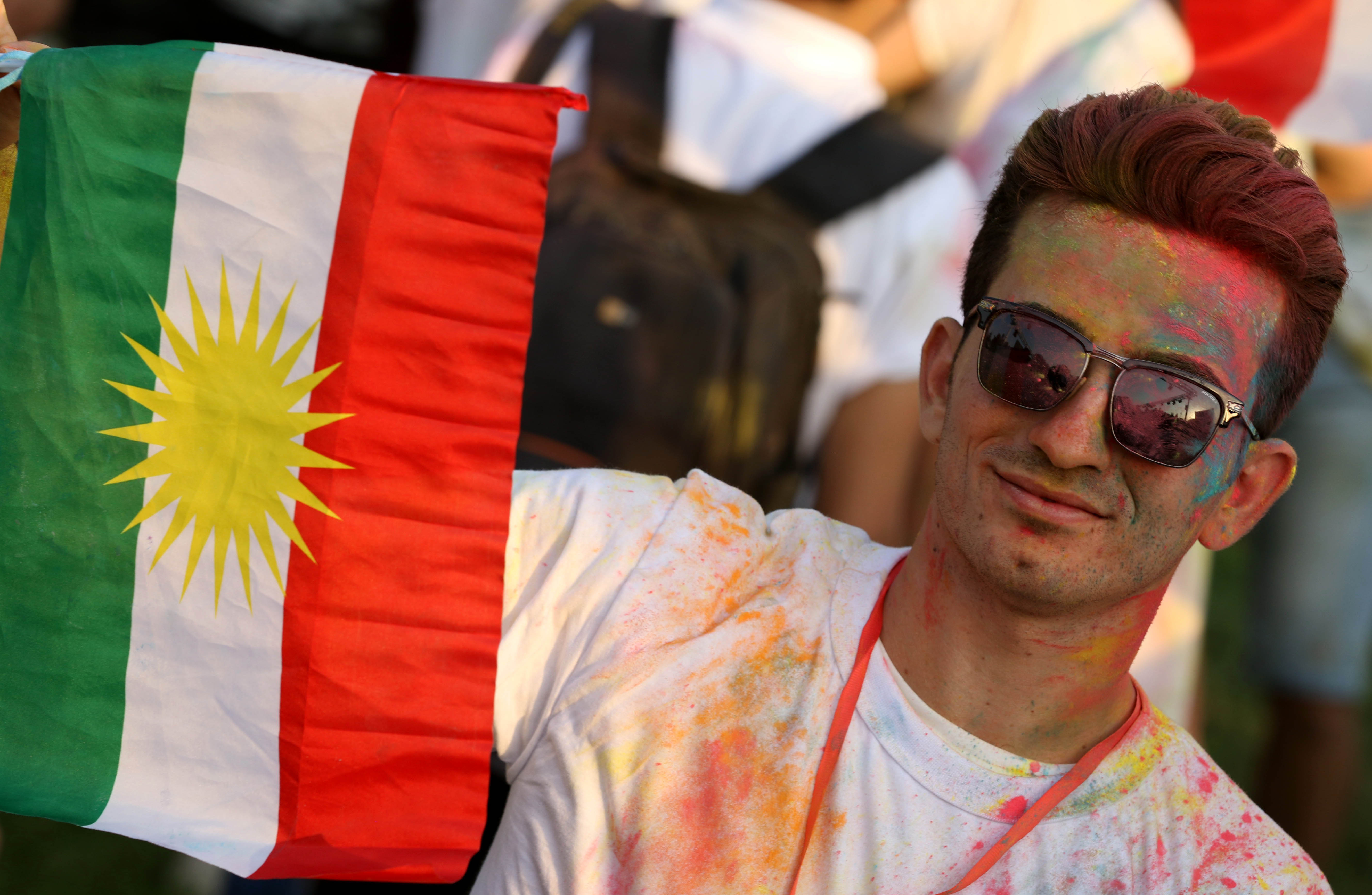 كرد عراقي علم كردستاني