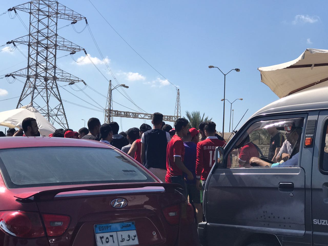جماهير الاهلى قبل دخول الملعب