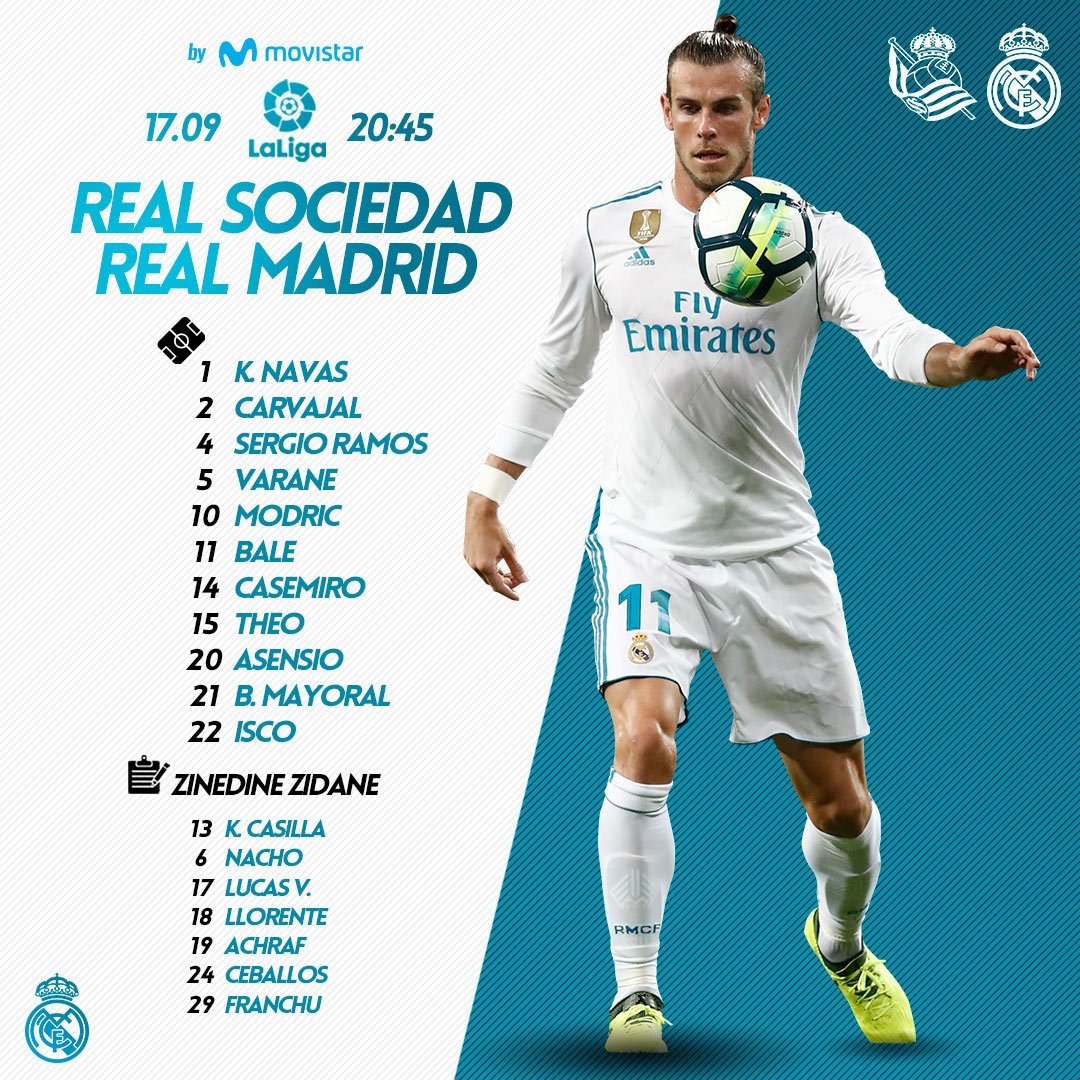 تشكيل ريال مدريد أمام سوسيداد تشكيل ريال مدريد أمام سوسيداد