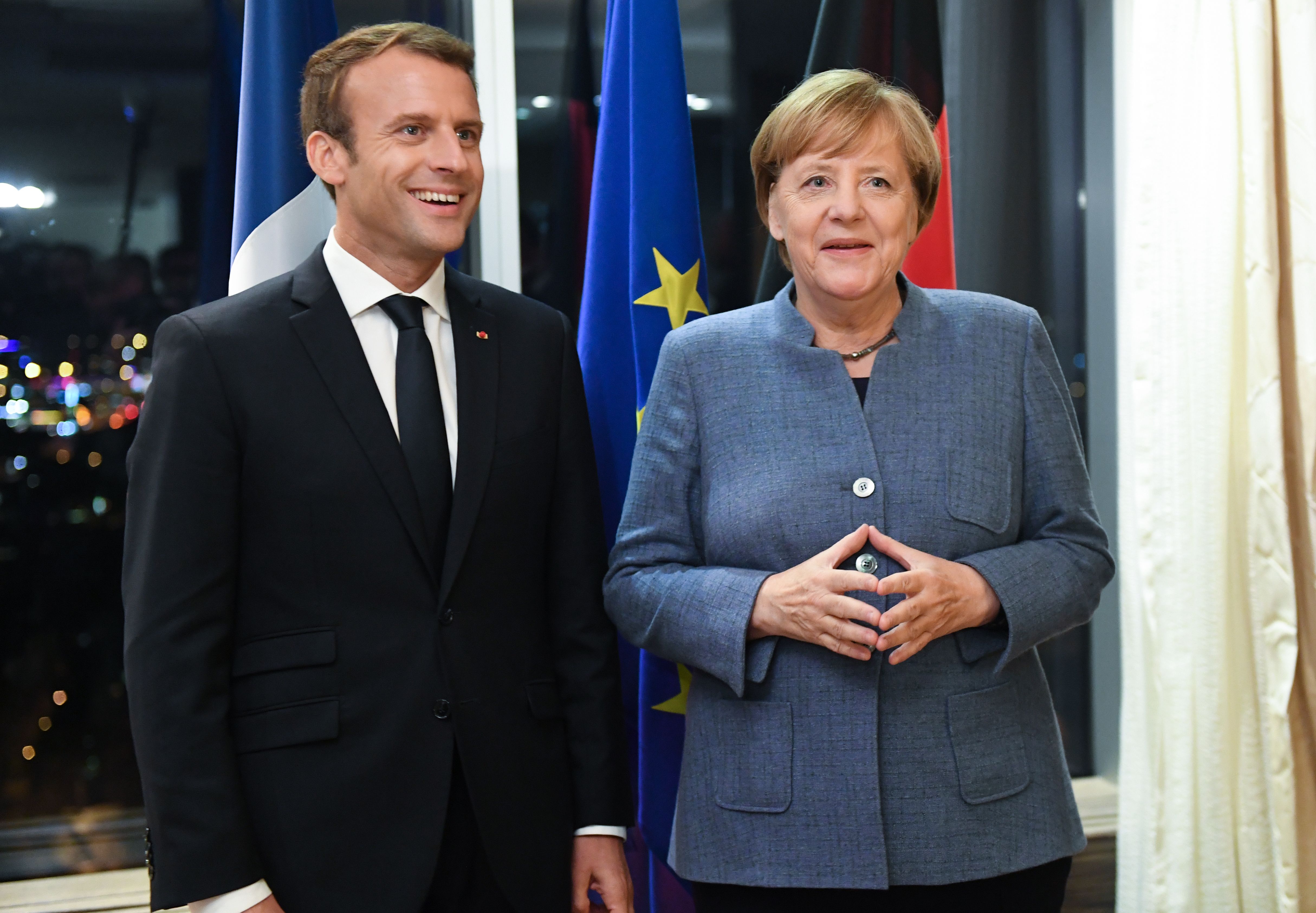 المستشارة الألمانية و الرئيس الفرنسى