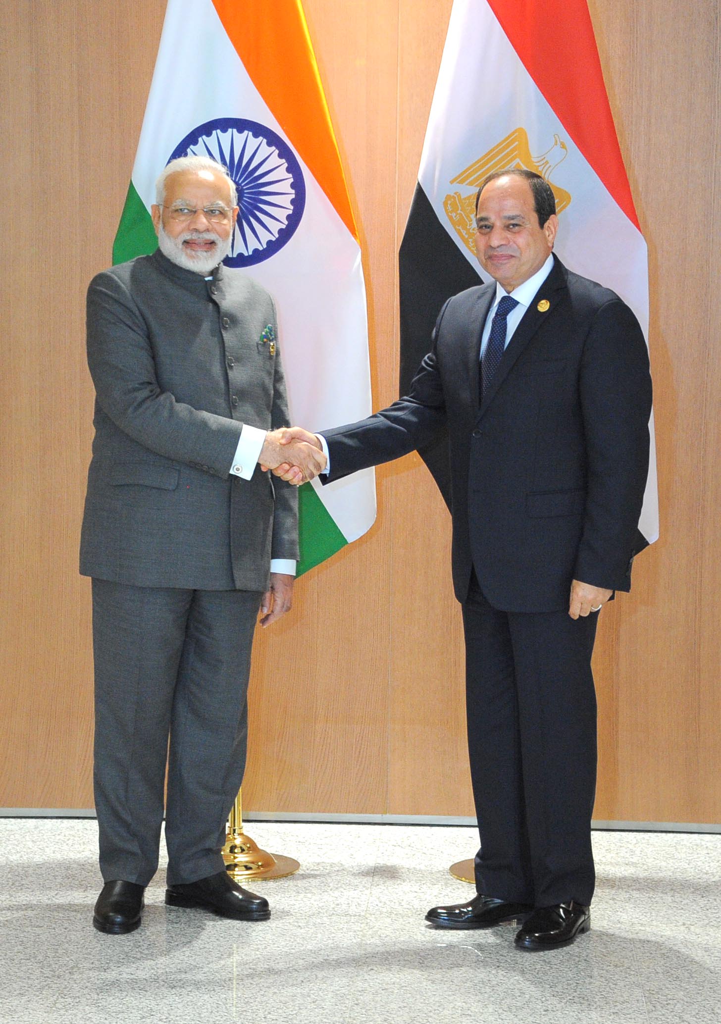 الرئيس يلتقى رئيس وزراء الهند ويعقد معه جلسة مباحثات‎ (1)