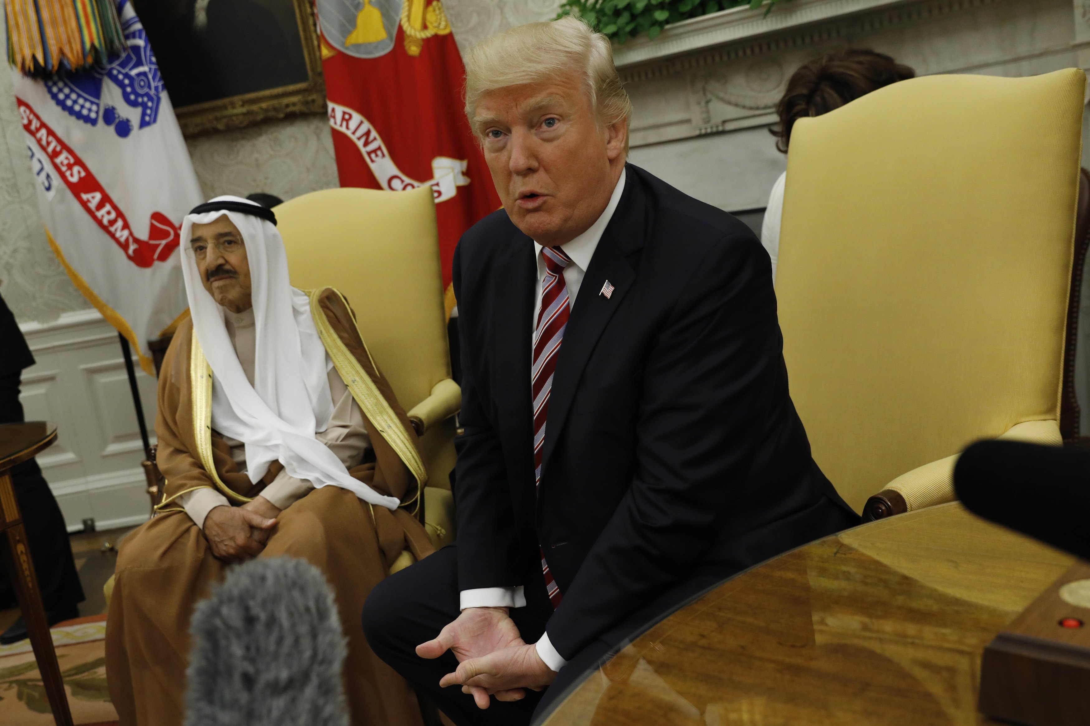 ترامب وأمير الكويت