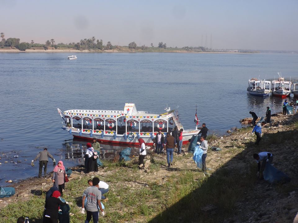 جانب من فعاليات مبادرة حماية وتنظيف نهر النيل