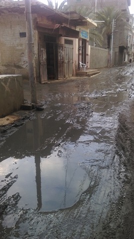 مياه الصرف فى شوارع القرية  (5)