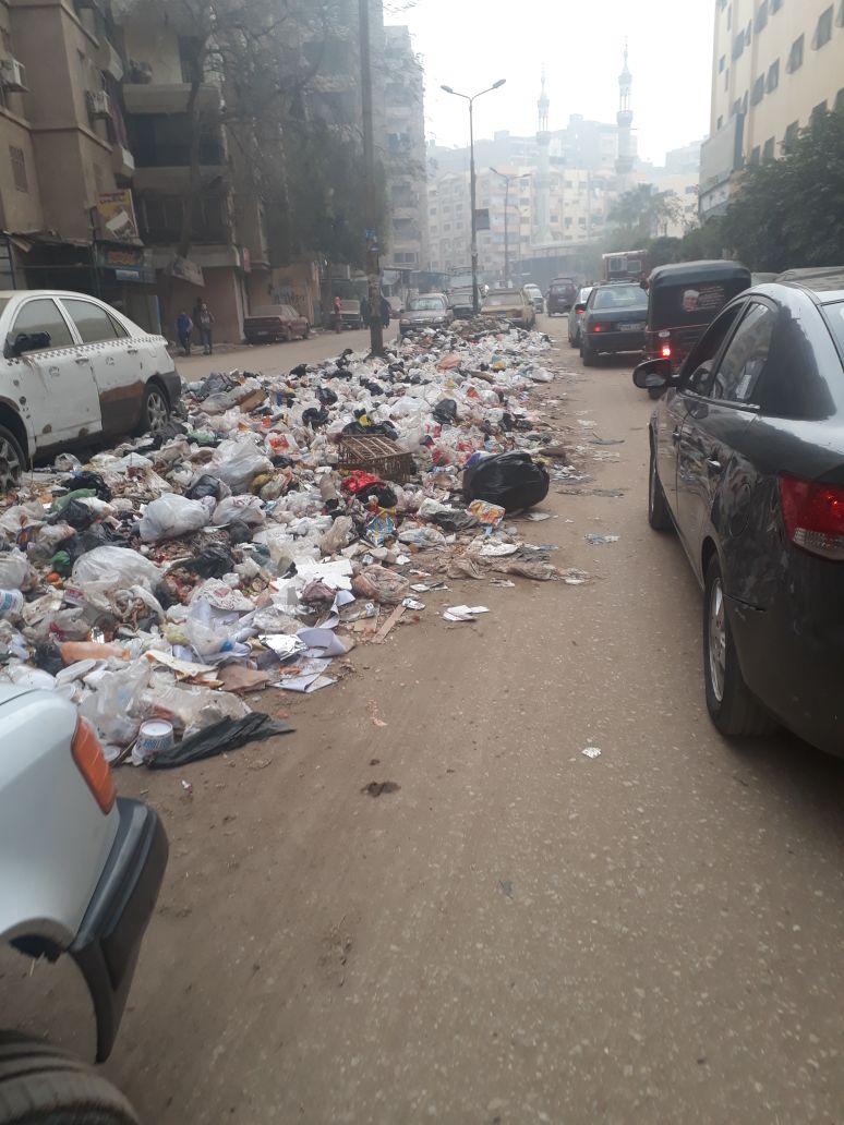 انتشار القمامة فى الشارع