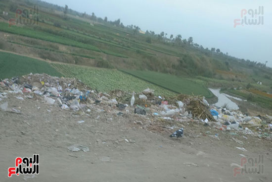 القمامة تحاصر وادى النزلة السياحى بالفيوم (1)