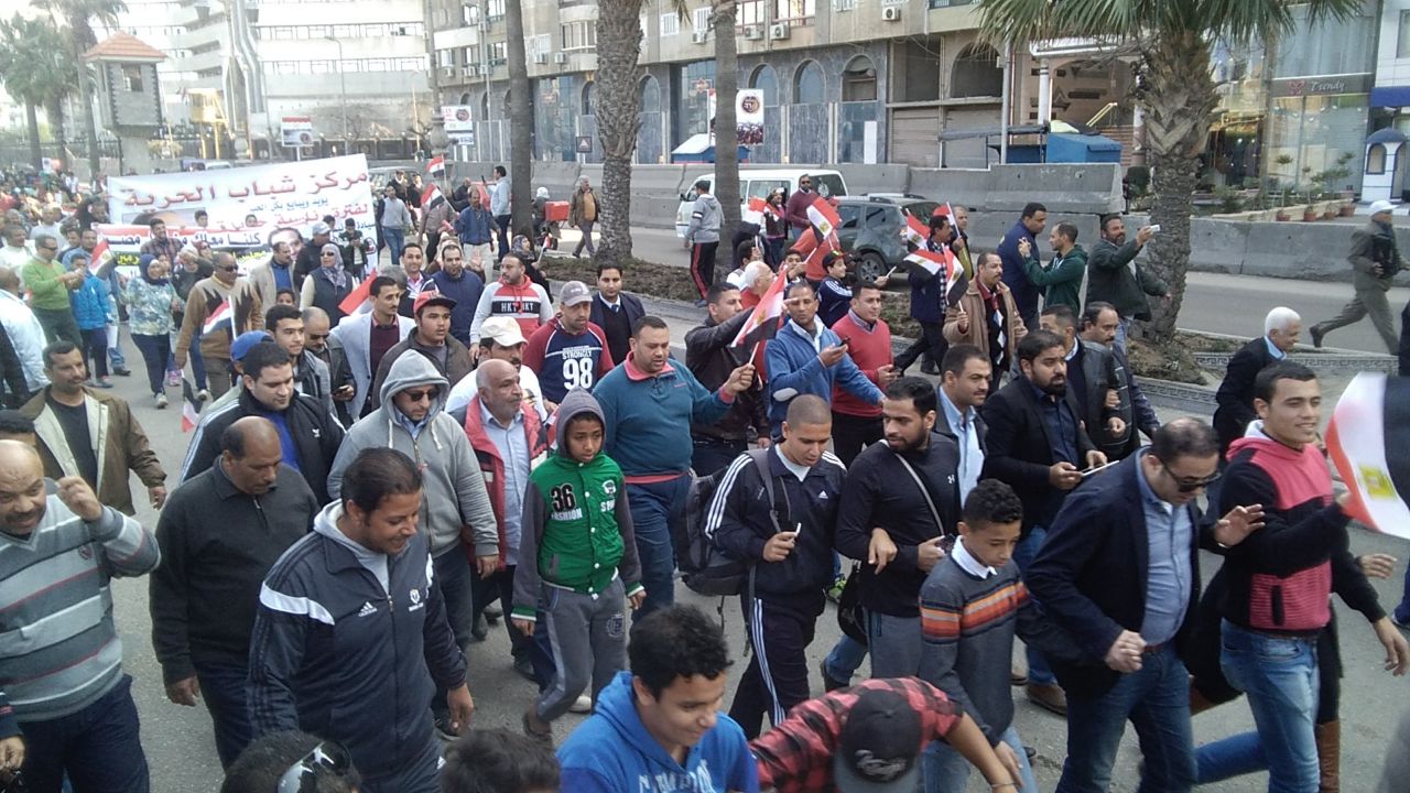 فرج عامر ومصطفى بكري يقودان مسيرة لدعم السيسي  (3)