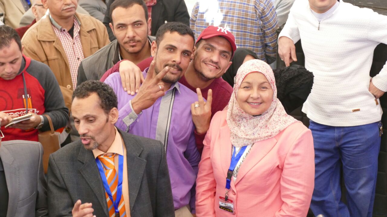 مؤتمر لعمال مصر لتأييد الرئيس عبد الفتاح السيسى لفترة ثانية  (4)