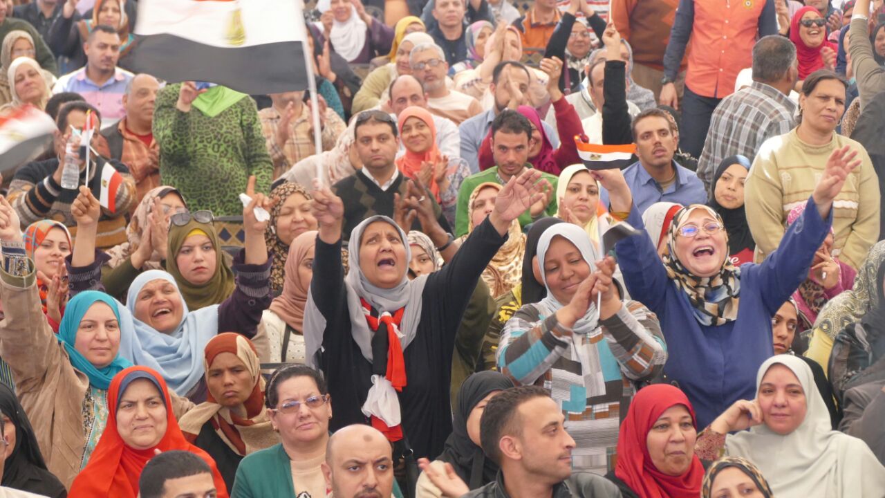 مؤتمر لعمال مصر لتأييد الرئيس عبد الفتاح السيسى لفترة ثانية  (3)
