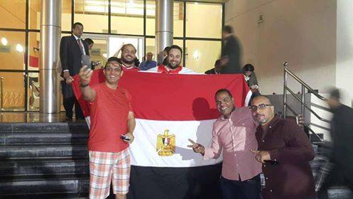 المصريون فى قطر يحتشدون