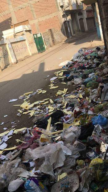 انتشار القمامة بشوارع قرية جنزور  (2)