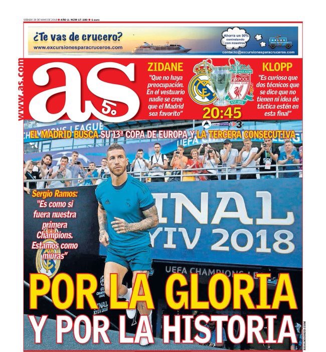 غلاف صحيفة آس الاسبانية