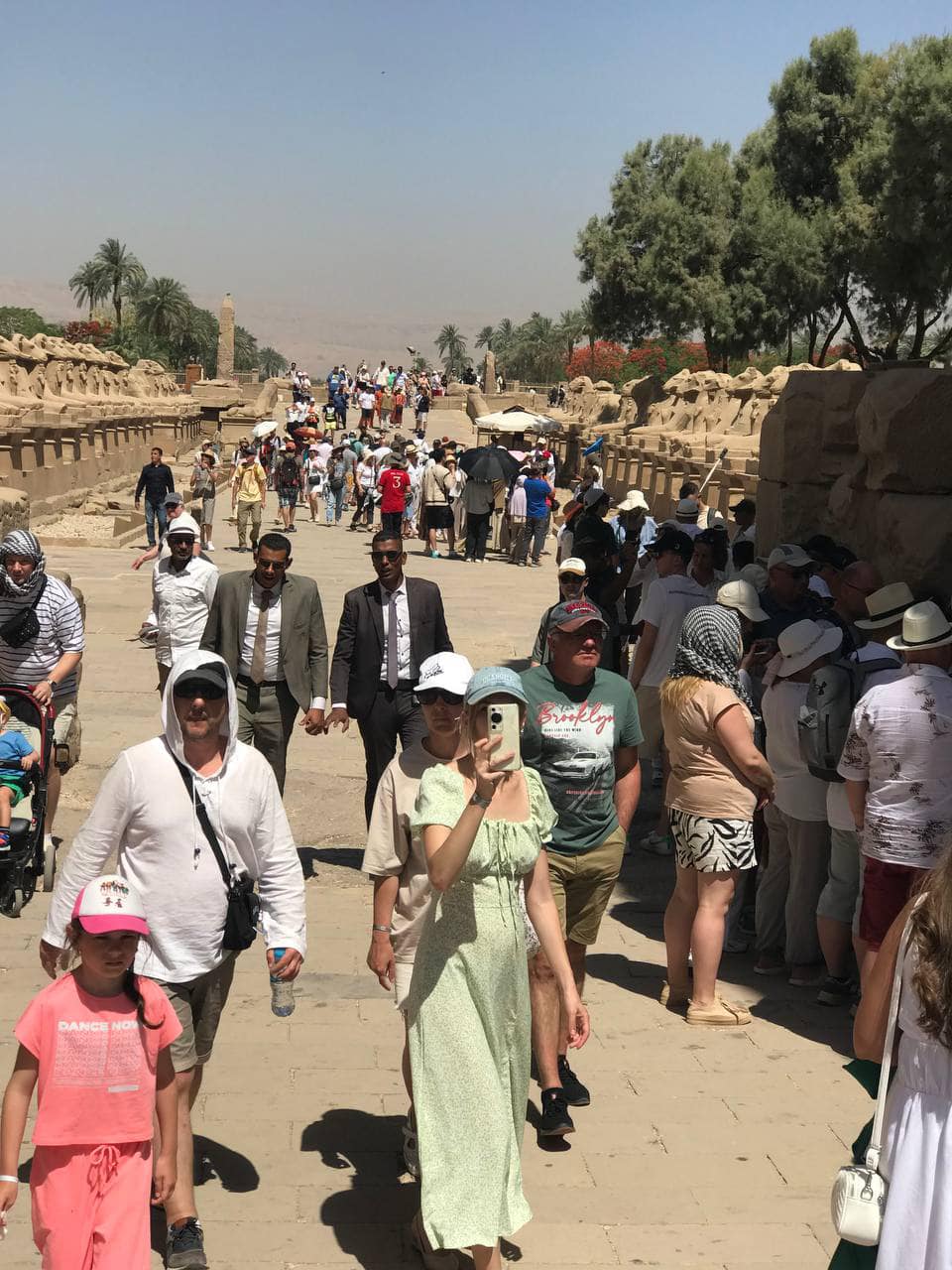 جزء من الزيارات السياحية الكبرى إلى معابد الكرنك جزء من الزيارات السياحية الكبرى إلى معابد الكرنك