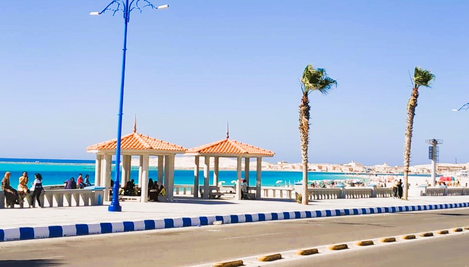 كورنيش مرسى مطروح صباحا كورنيش مرسى مطروح صباحا