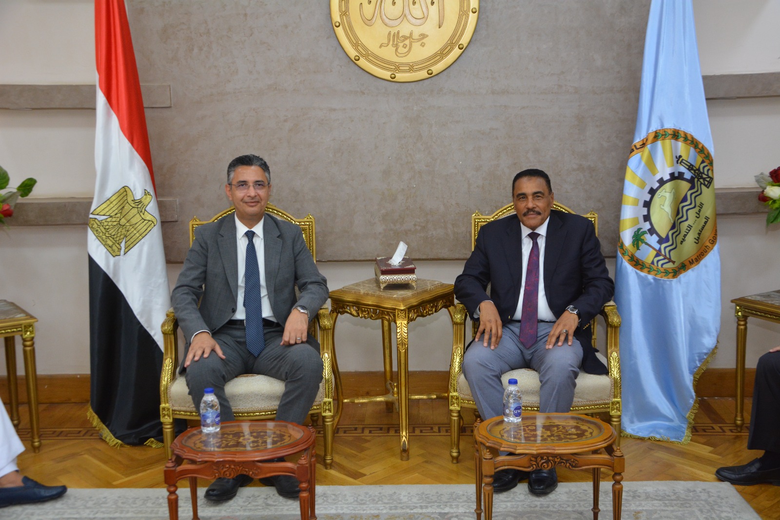محافظ مطروح يستقبل وزير التموين محافظ مطروح يستقبل وزير التموين