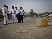 بالصور.. خبراء المفرقعات ينجحون فى تفجير عبوة ناسفة بميدان الرماية فى الهرم