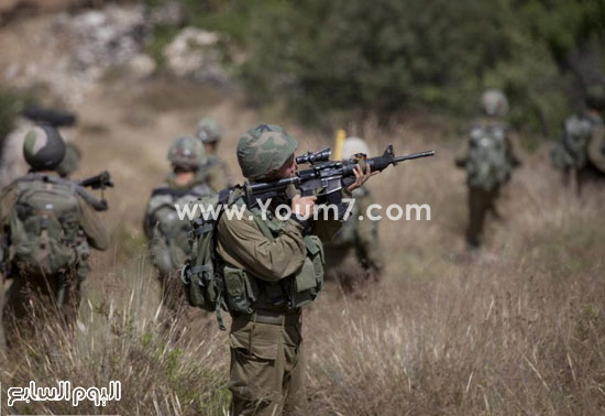 جنود الاحتلال بالضفة الغربية -اليوم السابع -10 -2015
