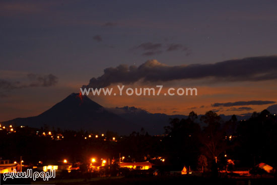 العاصمة الإكوادورية أثناء انفجار البركان  -اليوم السابع -10 -2015