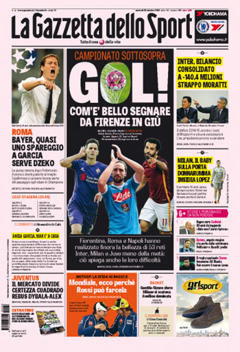 صحيفة لا جازيتا ديللو سبورت الإيطالية -اليوم السابع -10 -2015