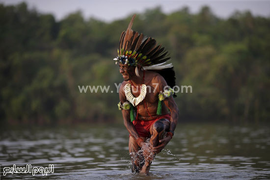 جانب من فعاليات مهرجان دورة الألعاب العالمية الأولى لسكان الأصليين -اليوم السابع -10 -2015