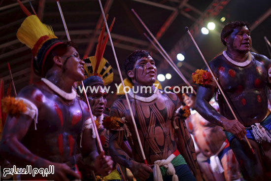رقصات متنوعة من السكات الأصليين للبرازيل -اليوم السابع -10 -2015
